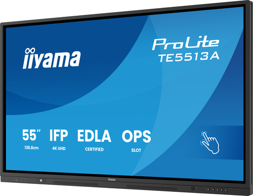 iiyama ProLite TE5513A-B2AG 1386,84 mm 4K UHD LCD Collaboration Display - Rockchip Cortex A72 + A53 - 8 GB - Touchscreen -