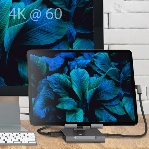 j5create JTS224-N Height Adjustable Tablet PC Stand - 27.9 cm (11") to 32.8 cm (12.9") Screen Support - 1.50 kg Load Capac