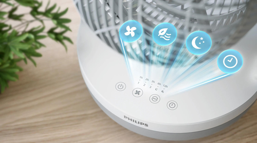 Desk Fan Philips - 3 Velocità - Bianco