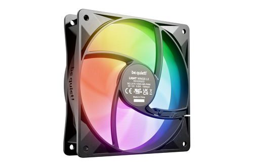 be quiet! Light Wings LX BL132 Kühllüfter - 1 x Fan(s) - 148,66m³/h Maximum Airflow - 1600 U/Min - Rillenlager - ARGB LED 