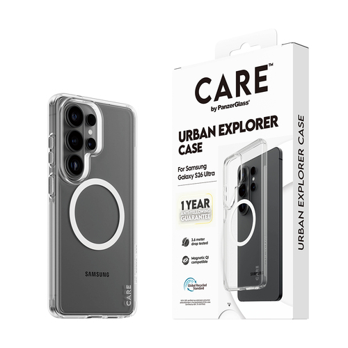 PANZERGLASS CARE CASE URBAN QI SAMS GALAXY S26 ULTRA TRP/WHITE
