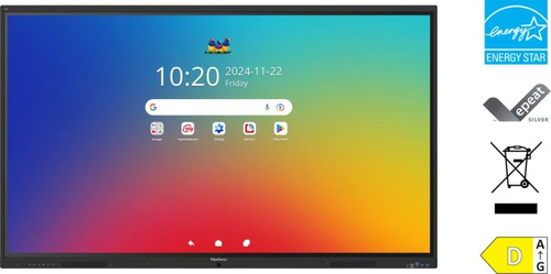 ViewSonic IFP6541-1-1C 1651 mm 4K UHD LCD Collaboration Display - Infrared - Touchscreen - 3840 x 2160 - 350 cd/m² - 2160p