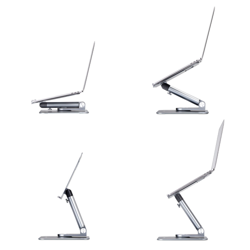 StarTech.com Height Adjustable Notebook Stand - 4.99 kg Load Capacity - 7.9 cm Height x 23.1 cm Width - Desk, Desktop - Si