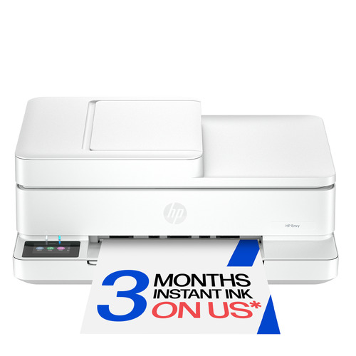HP Envy 6530e Wired & Wireless Inkjet Multifunction Printer - Colour - White - Copier/Printer/Scanner - 4800 x 1200 dpi Pr
