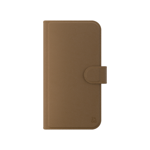 ZAGG Tasche (Folie) Apple iPhone 15, iPhone 14, iPhone 13 Smartphone - Braun - Kunstleder Körper - Sturzsicher, Stoßfest, 
