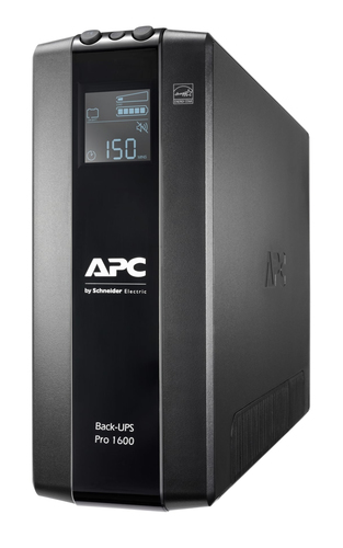 Schneider Electric Back-UPS Pro BR1600MI Line-interactive UPS - 1.60 kVA/960 W - Tower - AVR - 16 Hour Recharge - 2.60 Min