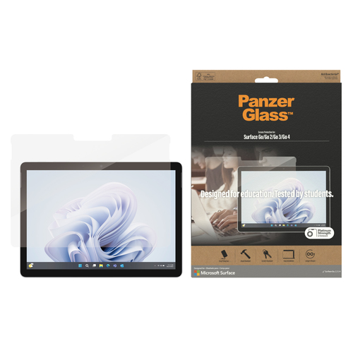 PanzerGlass ® Screen Protector Microsoft Surface Go 4 | Go 3 | Go 2 | Go. Screen protector type: Clear screen protector, M