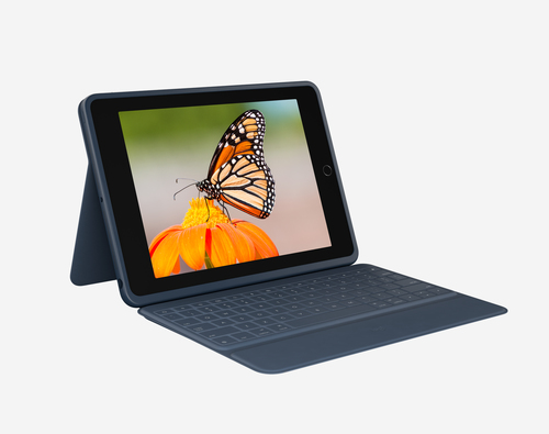 Logitech Rugged Combo 3 Rugged Keyboard/Cover Case (Folio) for 25.9 cm (10.2") Apple iPad (7th Generation) Tablet - Classi