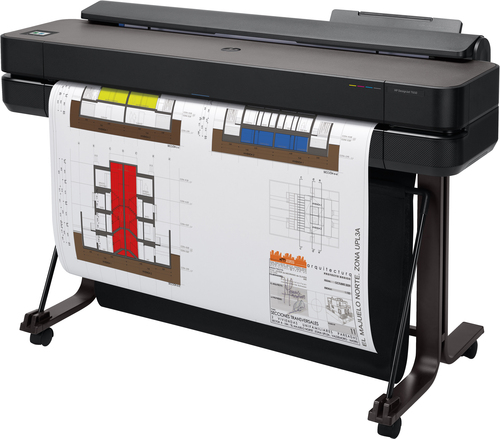 HP Designjet T650 DIN A1 Tintenstrahl-Großformatdrucker - 914,40 mm (36 Zoll) Druckbreite - Farbe - 4 Farbe(n) - 25 s Farb