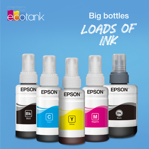 T6646 Ecotank Multipack 4-colori flacone di inchiostro Nero, Ciano, Magenta, Giallo, da 70 ml;664 EcoTank 4-colour Multipack