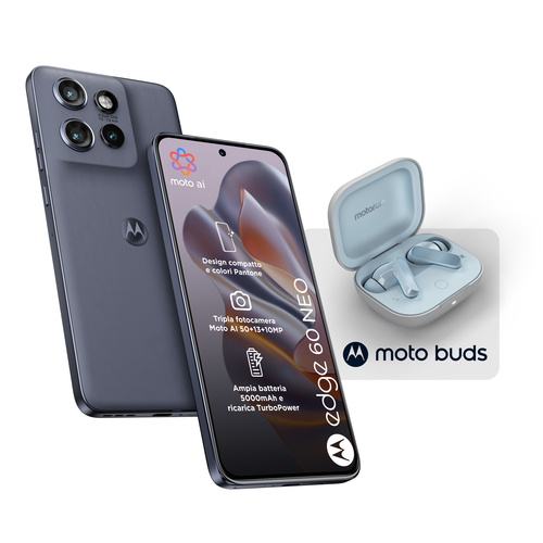 Motorola edge 60 Neo 8/256 Grisaille + Moto Buds, 16,1 cm (6.36"), 8 GB, 256 GB, 50 MP, Android 15, Grigio