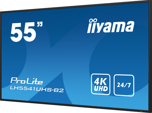 iiyama ProLite LH5541UHS-B2 1386,84 mm 4K UHD LCD Digital-Signage-Display - 24 Stunden/7 Tage Betrieb - IPS-Technologie (I