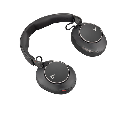 Poly Voyager Surround 80 UC Kabel/Kabellos Über das Ohr, Kopfbügel, Auf den Ohren Stereo Headset - Schwarz - Microsoft-Tea