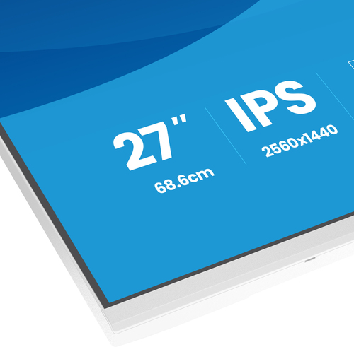 27IN WHITE IPS 4-SIDE SLIM BEZEL EYECOMFORT 2560X1440 15CM