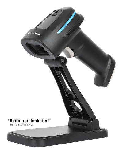 Manhattan 2D Long Range LED Barcode Scanner, USB, 450mm Scan Depth, Max Ambient Light 100,000 lux (sunlight), Supports sym