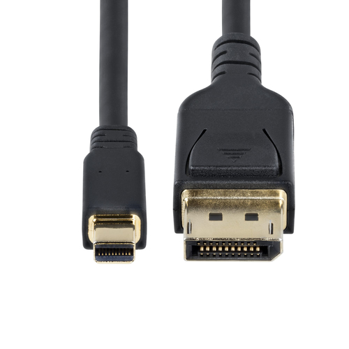 StarTech.com 10ft (3m) Mini DisplayPort to DisplayPort 1.4 Cable, 8K 60Hz HBR3 HDR, UHD 4K 120Hz, mDP to DP Cord - 10ft Mi
