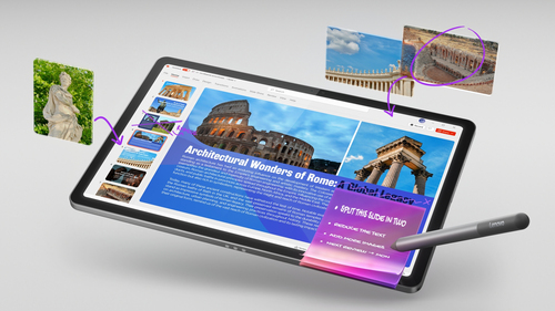 Lenovo Idea Tab - Display 11" 2.5K (2560x1600) IPS 500nits 90Hz - CPU MediaTek Dimensity 6300 - RAM 8GB - Memoria 128GB UF