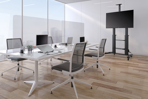 Neomounts NS-CLMPSTANDBLACK Desk clamp set (2 pcs) - max 8 kg. Product colour: Black, Housing material: Aluminium, Maximum