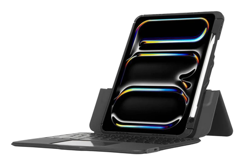 Targus VersaVu THZ988NO Tastatur/Cover (Folie) für 27,9 cm (11 Zoll) bis 33 cm (13 Zoll) Apple iPad Pro 11 (2024), iPad Pr