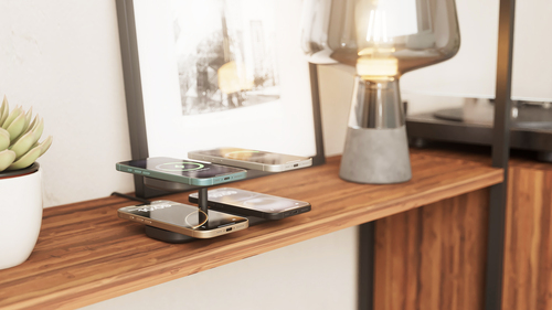 OtterBox Zens Quattro Pro 4, Interior, USB, Carregamento wireless, 1,5 m, Preto