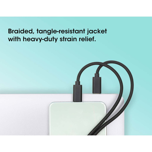 Manhattan 2 m USB-C Data Transfer Cable - Cable for Notebook, Netbook, Car Charger, Mobile Phone, Wall Charger, MacBook, U