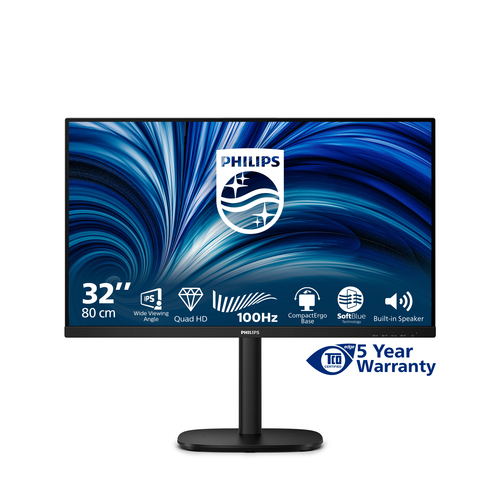 Philips 3000 series 32B2N3500/00. Anzeigegrösse (Diagonal): 80 cm (31.5"), Auflösung: 2560 x 1440 Pixel, HD type: Quad HD,