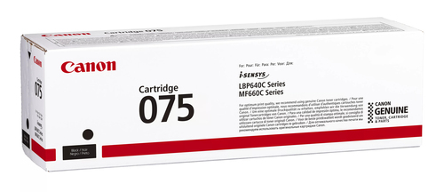 Canon 075 BK Original Laser Toner Cartridge - Black Pack - 1,400 pages