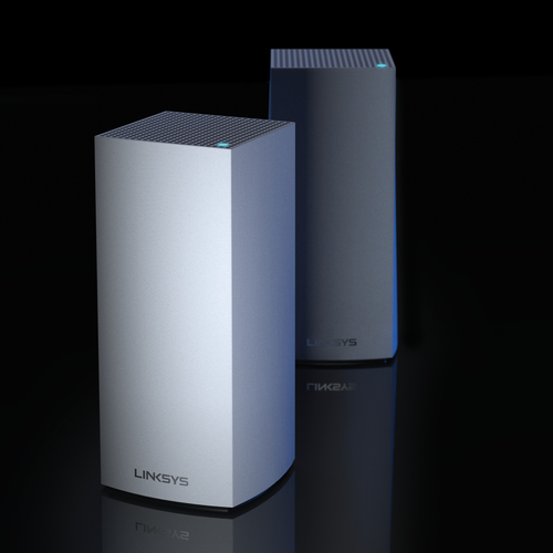 Linksys Velop Whole Home Intelligent Mesh WiFi 6 (AX4200) System, Tri-Band, 2-pack. Product colour: White, Antenna type: I