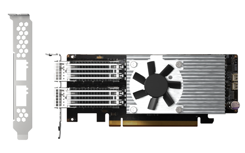 QNAP QXG QXG-100G2SF-E810 Placa de Ethernet de 100 Gigabits para Servidor - QSFP28 - Cartão Plug-in - PCI Express 4.0 x16 