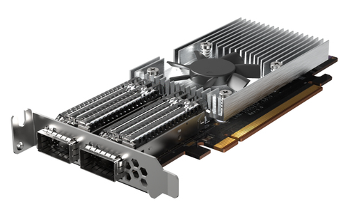 QNAP QXG QXG-100G2SF-E810 Placa de Ethernet de 100 Gigabits para Servidor - QSFP28 - Cartão Plug-in - PCI Express 4.0 x16 