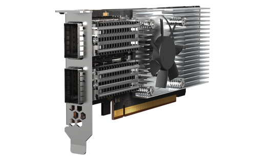 QNAP QXG QXG-100G2SF-E810 Placa de Ethernet de 100 Gigabits para Servidor - QSFP28 - Cartão Plug-in - PCI Express 4.0 x16 