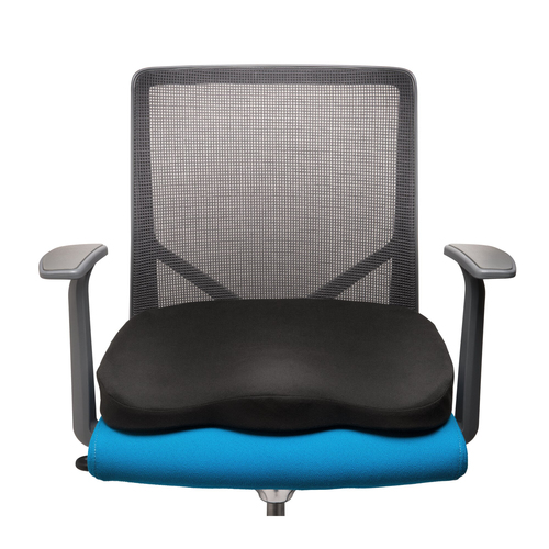 Kensington Seat Cushion - Foam - Ergonomic Design, Slip Resistant Base, Durable, Removable Cover - 1Each