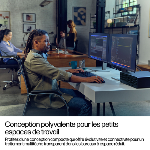 HP EliteDesk 8 SFF G1i Desktop AI PC. Famille de processeur: Intel Core Ultra 7, Modèle de processeur: 265. Mémoire intern