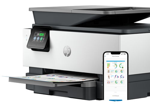 HP Officejet Pro 9120b Wired & Wireless - Tintenstrahl-Multifunktionsdrucker - Farbe - Kopierer/Fax/Drucker/Scanner - 32 S