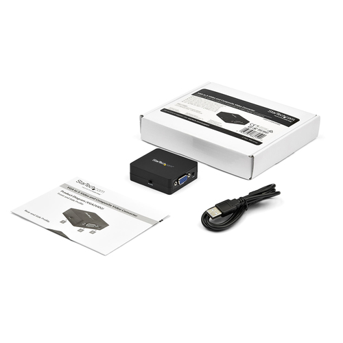 StarTech.com 1080p VGA to RCA and S-Video Converter - USB Powered - High Resolution VGA Input with Dynamic Scaling (VGA2VI