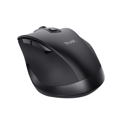 Trust Fyda Maus - Funkfrequenz - USB 2.0 - Optisch - 6 Taste(n) - Schwarz - Kabellos - 2,40 GHz - wiederaufladbar - 2400 d