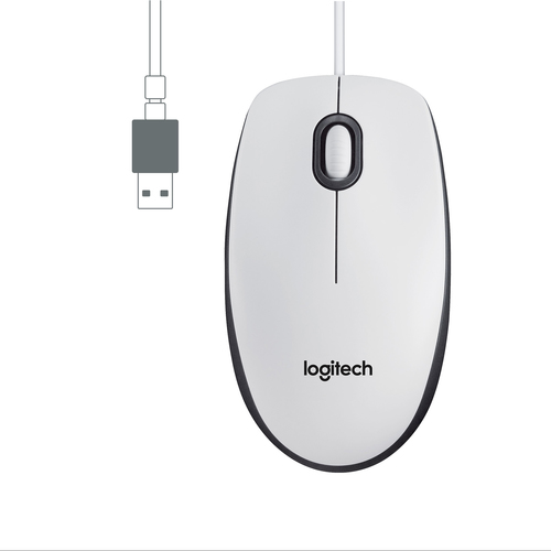 LOGITECH MOUSE M100 - WHITE - EMEA