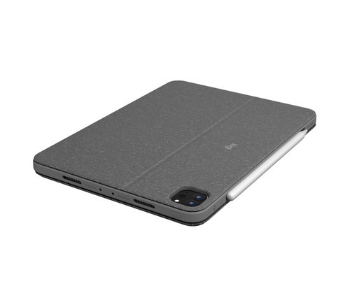 Logitech Combo Touch Keyboard/Cover Case for 27.9 cm (11") Apple iPad Pro Tablet - Oxford Gray - Scrape Resistant, Bump Re