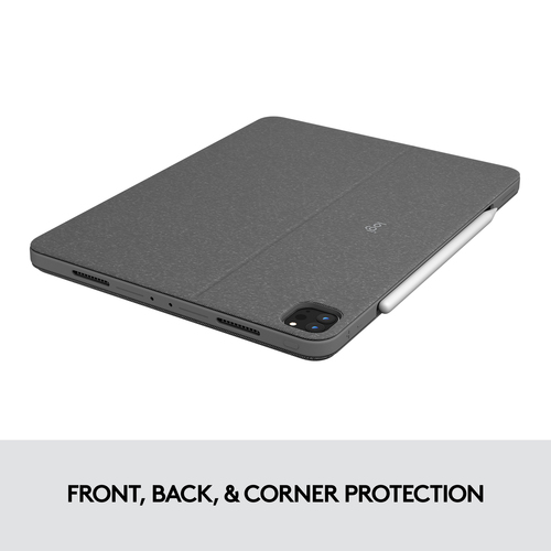 Housse/Clavier Logitech Combo Touch pour 32,8 cm (12,9") Apple, Logitech iPad Pro (5e génération) Tablette - Girs Oxford -