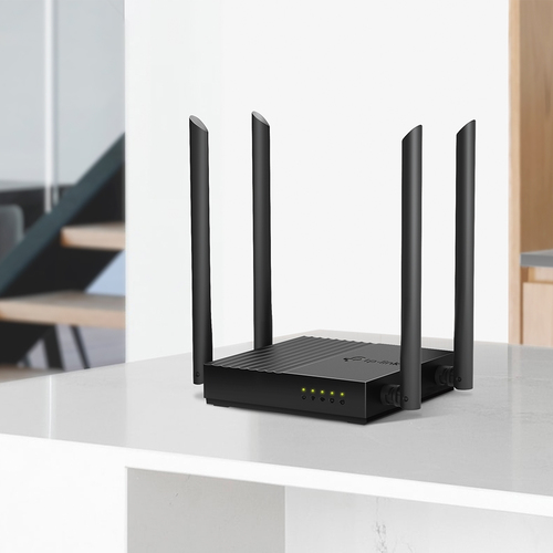 TP-Link Archer Archer C64  IEEE 802.11ac Ethernet Wireless Router - Dual Band - 2.40 GHz ISM Band - 5 GHz UNII Band - 4 x 