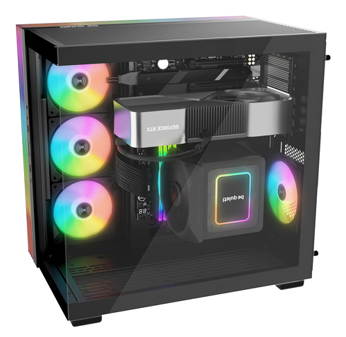 be quiet! Light Base 600 LX Black Computergehäuse - ATX, Micro ATX, Mini ATX Motherboard Supported - Midi-Tower - Stahl, G