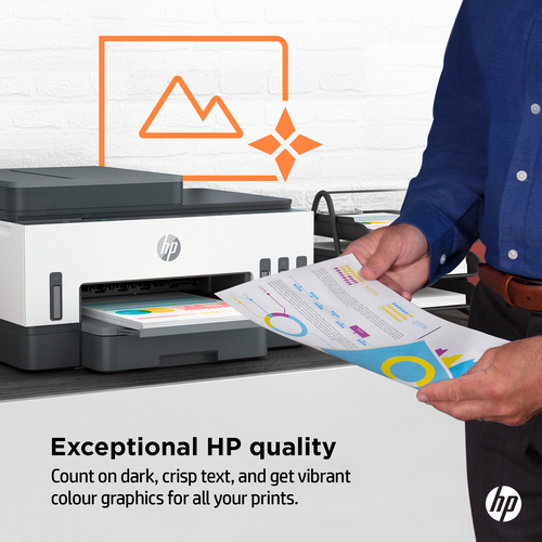 HP 7305 Wireless Smart Tank Inkjet Multifunction Printer - Colour - Grey - Copier/Fax/Printer/Scanner - 23 ppm Mono/22 ppm