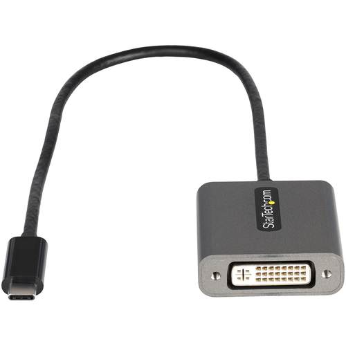 StarTech.com USB C to DVI Adapter, 1920x1200p, USB Type-C to DVI-D Adapter Dongle, USB-C to DVI Display/Monitor Video Conv