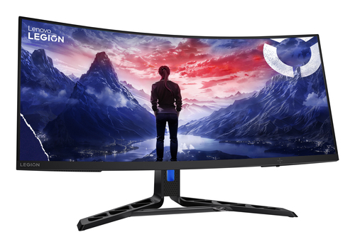 Lenovo Legion R34w-30 34" Class UW-QHD Curved Screen Gaming LED Monitor - 21:9 - Raven Black - 86.4 cm (34") Viewable - Ve