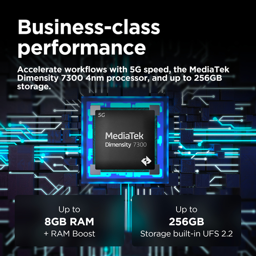 Motorola ThinkPhone25 . Display diagonal: 16.1 cm (6.36"), Display resolution: 2670 x 1220 pixels. Processor family: Media