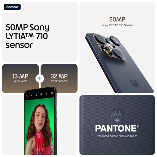Motorola Mobility edge 70 fusion 256 GB Smartphone - 17,2 cm (6,8 Zoll) Super HD 2772 x 1272 - Octa-Core (Cortex A720Singl