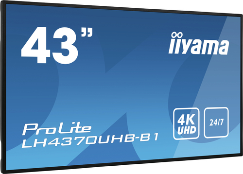 iiyama ProLite LH4370UHB-B1 108 cm (42,5 Zoll) Vertical-Alignment-Technologie (VA) Digital-Signage-Display - Cortex A53 - 