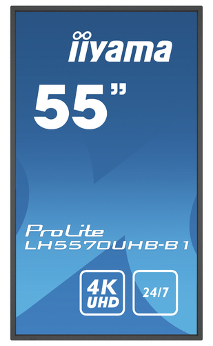 iiyama ProLite LH5570UHB-B1 139,7 cm (55 Zoll) LCD Digital-Signage-Display - Cortex A53 1,50 GHz - 3 GB DDR4 SDRAM - 3840 