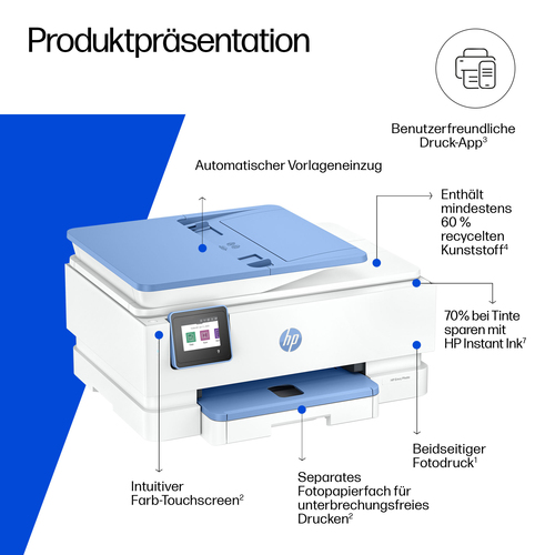 HP ENVY Photo Envy 7931 All-in-One Farbe Drucker. Drucktechnologie: Thermal Inkjet, Printing: Farbdruck, Maximale Auflösun