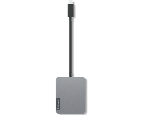 Lenovo USB Type C Docking Station for Monitor, Notebook - Storm Grey - Portable - 2 Displays Supported - 4K - 1920 x 1200,